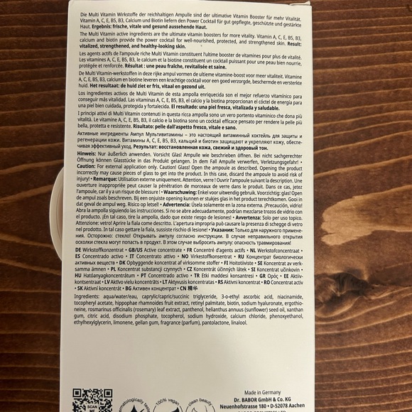 Babor Ampoule Concentrates Serum Multivitamin - Picture 3 of 6